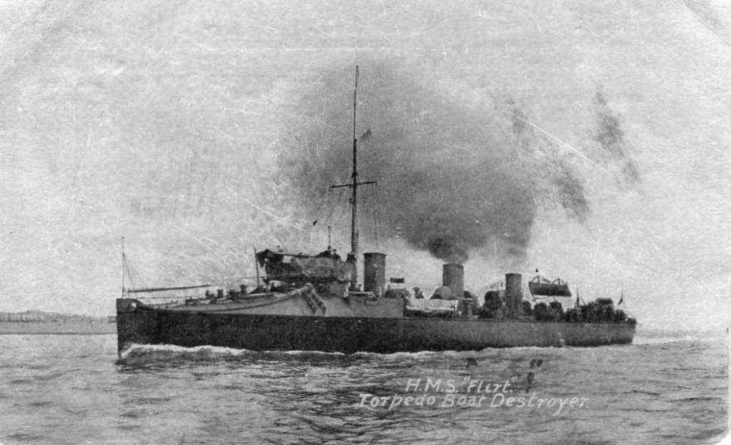 HMS Flirt Postcard
