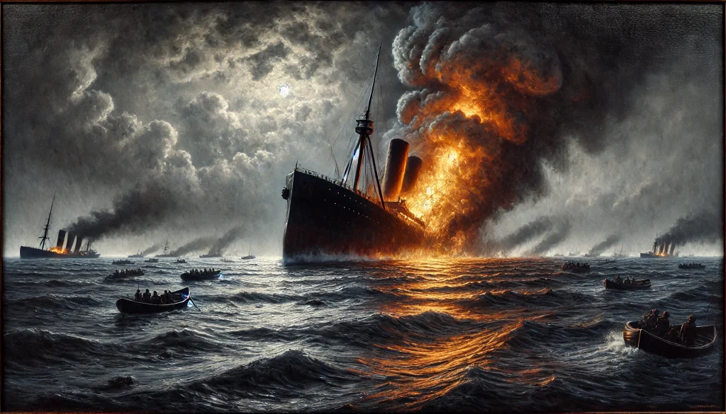 SS Unity Oil Painting