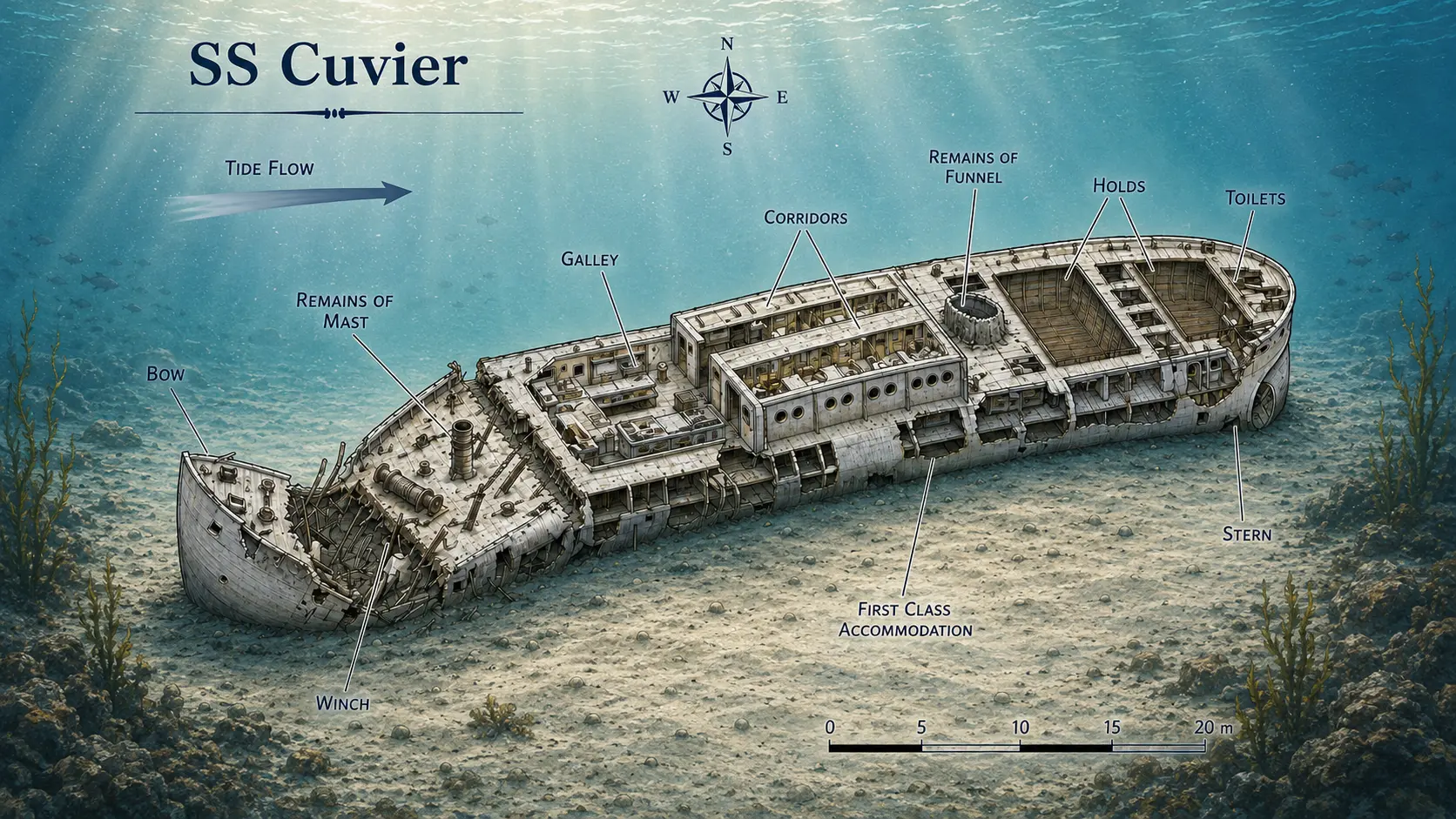 SS Cuvier Underwater